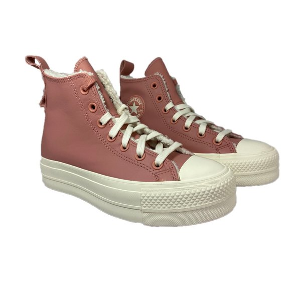 Converse Chuck Taylor All Star Lift Platform High Cozy Rust Pink - Picture 2 of 8